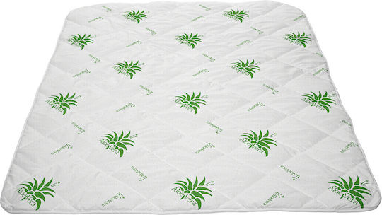 Alcam Bettdecke Doppelbett mit Microfiber-Füllung 200x220cm Weiß 350 GSMGsm