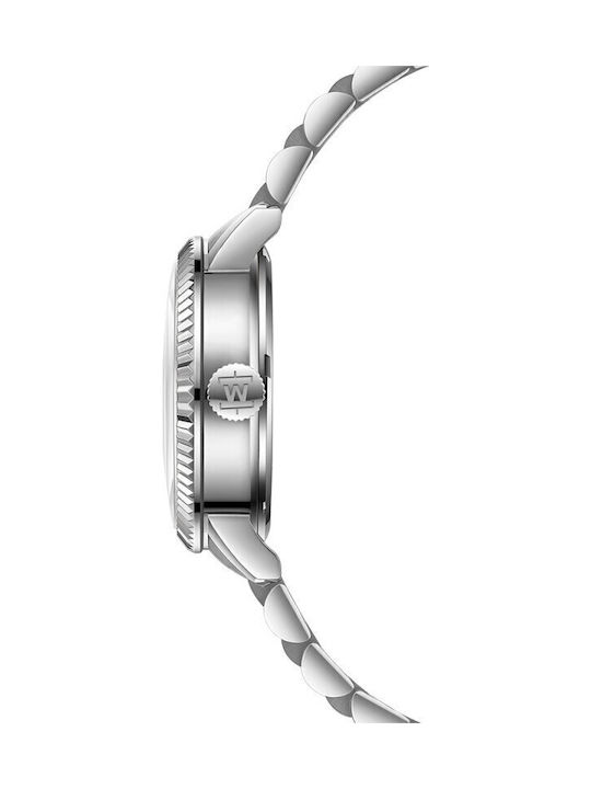 Welder Men's Watch Battery with Blue Metal Bracelet