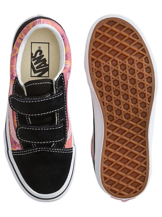 Old Skool V Kids Sneakers with Scratch Pink
