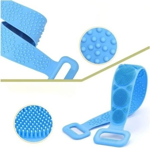 Foxmag24 Körpermassageband 2 Seiten Silikonmassagen Reinigung Blau Farbe