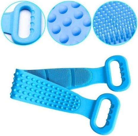 Foxmag24 Körpermassageband 2 Seiten Silikonmassagen Reinigung Blau Farbe