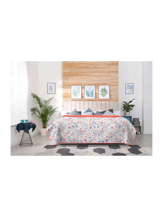 Alcam Paradise Coverlet Double Coral 200x220cm