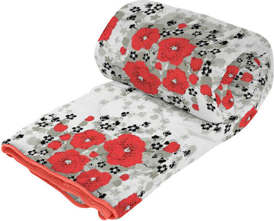 Alcam Primavera Coverlet Semi-double Coral 180x200cm