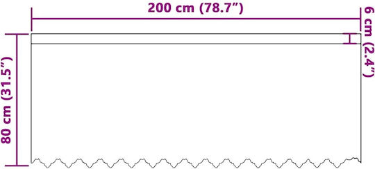 vidaXL Vorhang für Fenster mit Bleistiftfalten Weiß 200x80cm