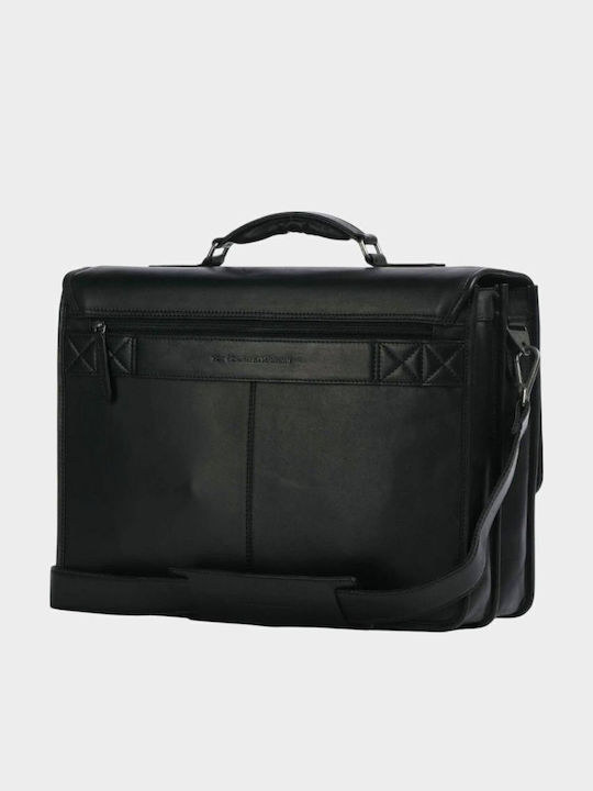 Δερμάτινος Ανδρικός Χαρτοφύλακας Μαύρος