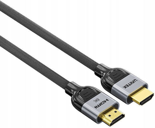 Unitek HDMI 2.1 Ultra High Speed 48Gbps 4K 120Hz HDR VRR Braided Cable HDMI Male - HDMI Male Length 5m Black