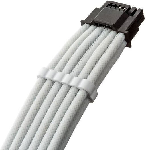 Cablemod Universal Pro Modmesh 16-pin To 16-pin Cable 90 Degree Connector Sleeved Stealthsense White 60 Cm Var A