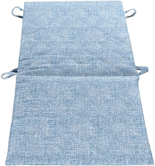 Alcam Μαξιλάρι Καρέκλας Κήπου με Πλάτη Blue Jeans 48x105εκ.
