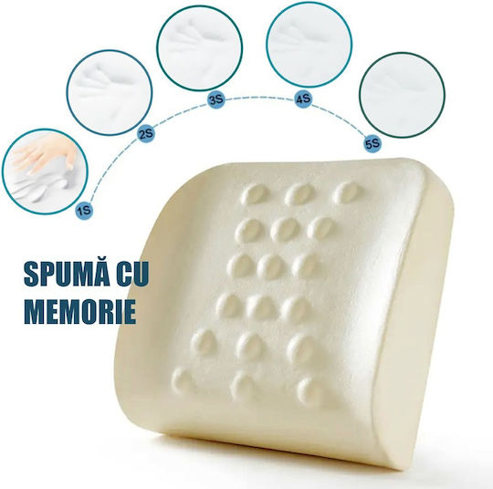 Linomag Μαξιλάρι Καθίσματος με Memory Foam σε Μαύρο χρώμα