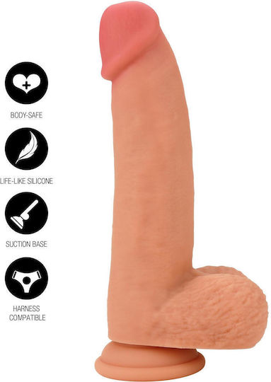 Dildo realist Cu ventuză Flesh 18cm