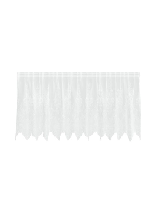 vidaXL White Window Curtain with Pencil Pleat 300x120cm