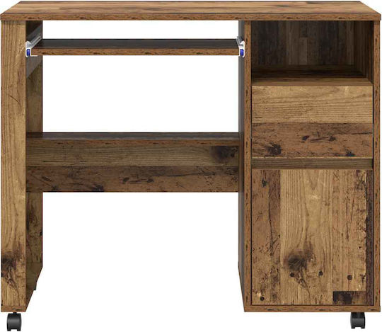 Computer Büro Holz Coffee mit Metallbeinen 91x50x77cm