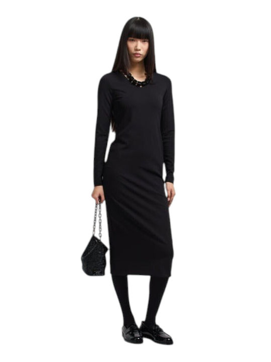 Midi Evening Dress Black EW002000AF16065 UC001