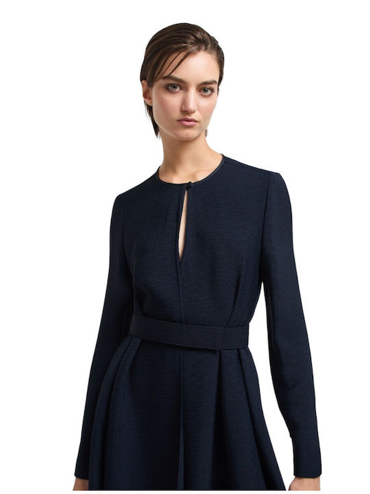 Mini Dress Long Sleeve Navy Blue EW002310TE15812 FB212