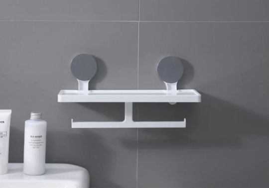 Suport de hârtie Plastic cu ventuză Albă 371143541669