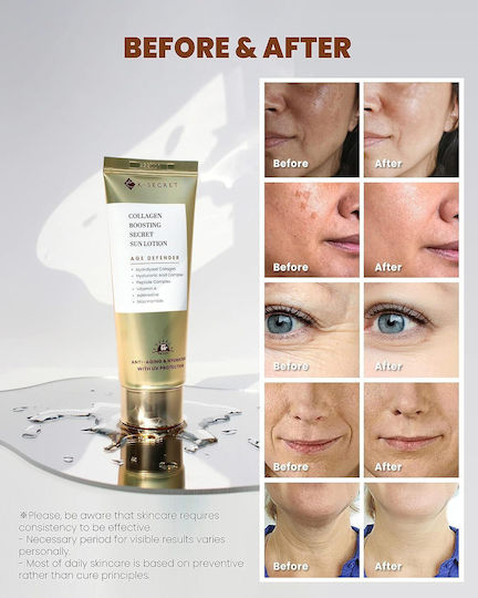 Collagen Boosting Secret Sun Sunscreen Lotion SPF50+ 60ml