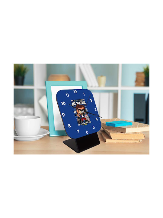 Koupakoupa Koupakoupa Tabletop Clock with Indicators Wooden KP 31098 Clock Desk Square