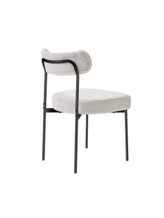 Dining Room Fabric Chair White 2pcs