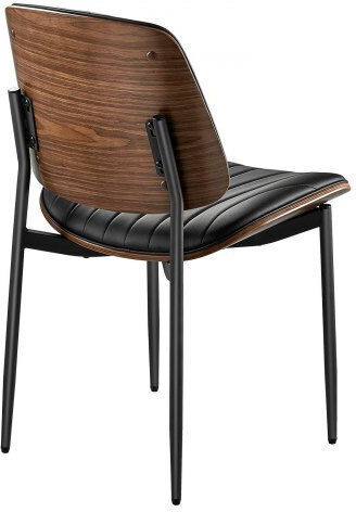 Dining Room Artificial Leather Chair Black 2pcs