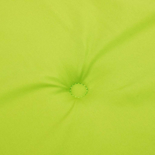 vidaXL Garden Chair Cushion with Backrest Bright Green 2pcs 58x77cm