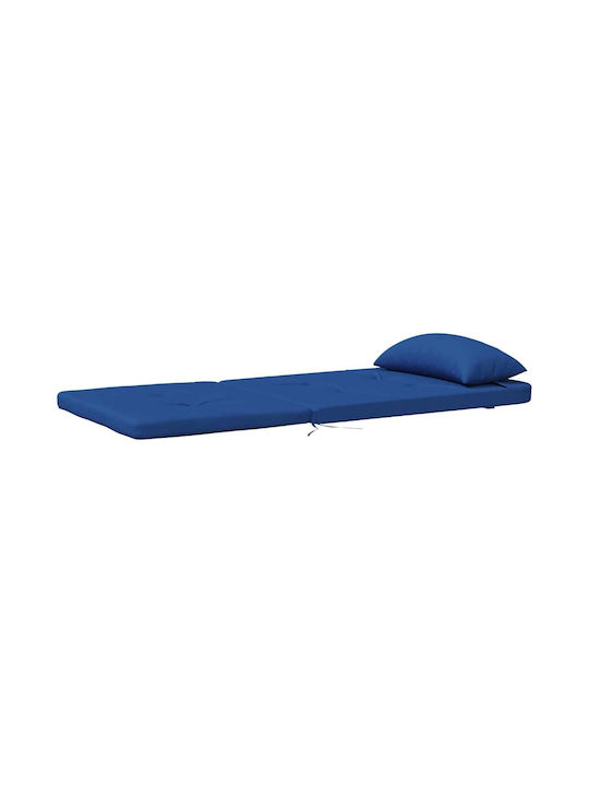 vidaXL Perna Scaunului De Grădină Cu Spătar Albastru 2 Buc 58x77 Cm