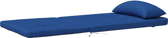 vidaXL Gartenstuhlkissen mit Rückenlehne Blau 2Stück 58x77cm