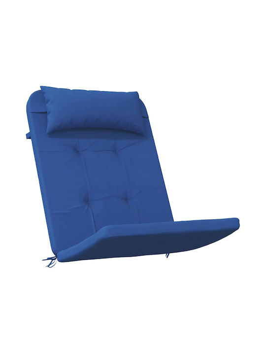 vidaXL Perna Scaunului De Grădină Cu Spătar Albastru 2 Buc 58x77 Cm