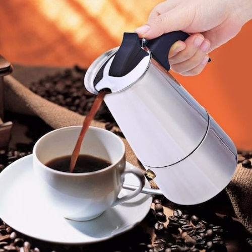 Ηλεκτρικό Μπρίκι Espresso Inox Ασημί