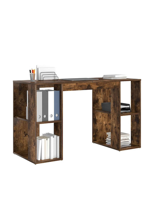 Desk Wooden Smoked Oak 130x50.5x75cm