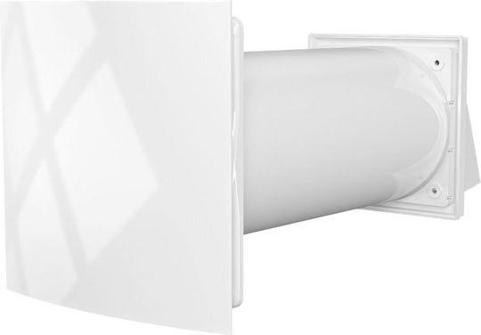 VentEurope De perete Ventilator de Baie 200mm Alb