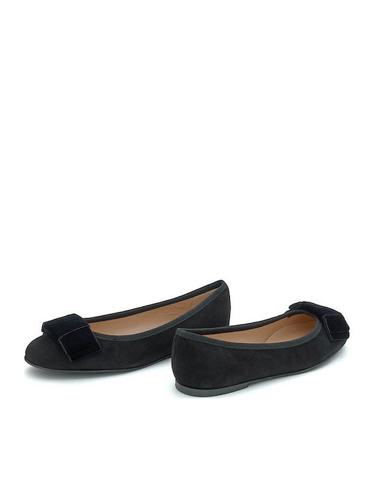 Suede Ballerinas Black