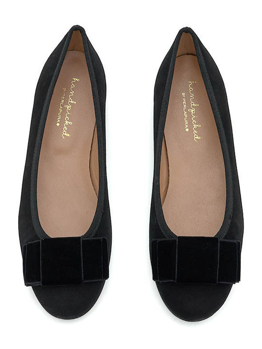 Suede Ballerinas Black