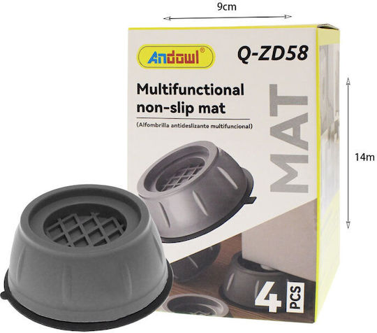 Andowl Q-ZD58 Anti-Vibration Pads For Washer/Dryer made of Plastic 4pcs