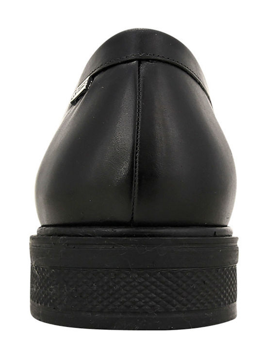 Leder Herren Mokassins in Schwarz Farbe