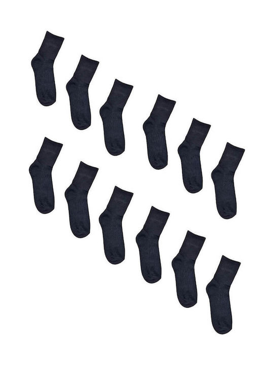 Yookie Men's Socks Black 12Pack