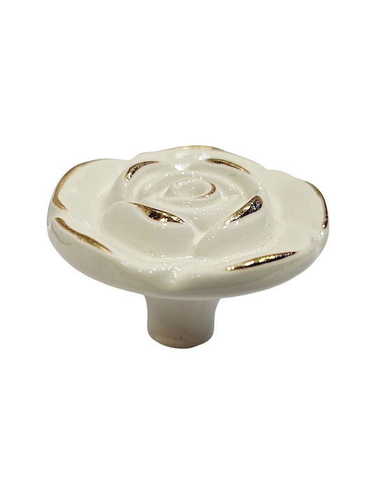 ACM Knob Furniture made of Zamak & Metallic Beige-gold 12020-000-12B1 1pcs