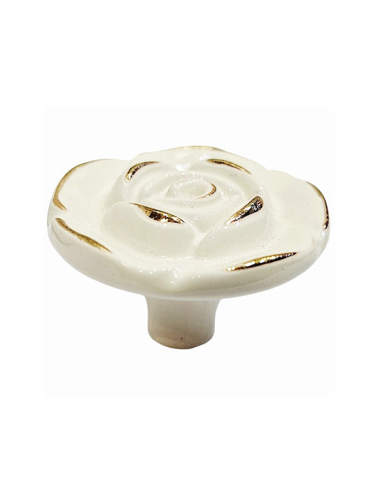 ACM Knob Furniture made of Zamak & Metallic Beige-gold 12020-000-12B1 1pcs