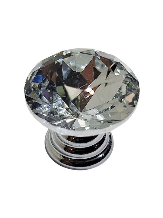 ACM Knob Furniture made of Metallic & Zamak & Crystal Chrome Glossy 11958-000-ORO1 1pcs