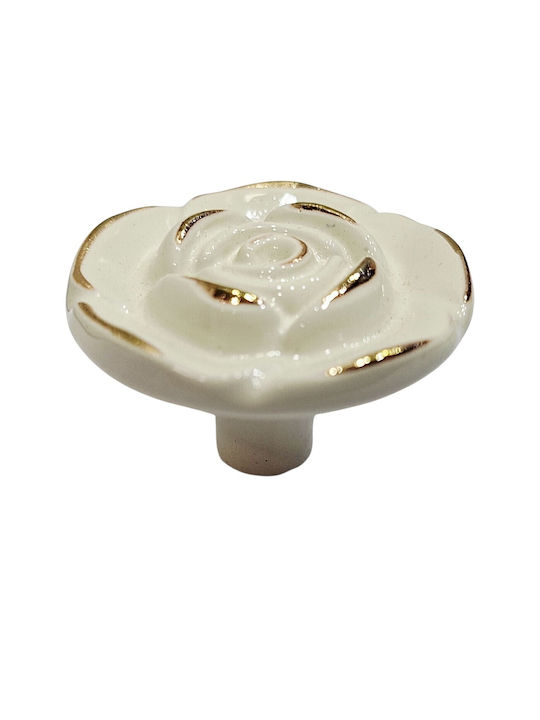 ACM Knob Furniture made of Zamak & Metallic Beige-gold 12020-000-12B1 1pcs