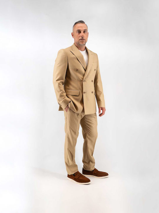 Men's Suit Jacket Camel