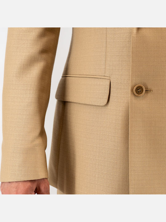 Men's Suit Jacket Camel
