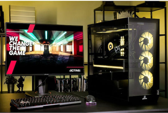 Actina KOMACNGIP0277 Гейминг Настолен Компютър Ryzen 7-7800X3D 32GB DDR5 2TB SSD Radeon RX 9070 XT Без Операционна Система
