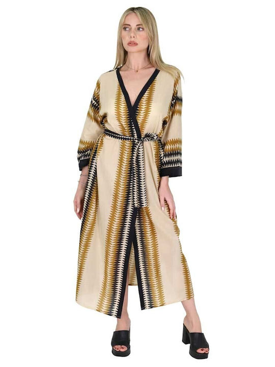 Aquablue Feminin Lung Rochie de Plajă Bej