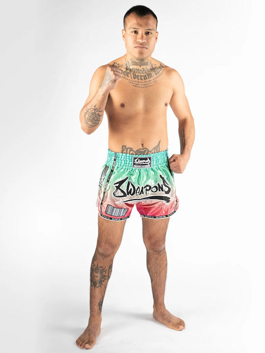 Σορτσάκι Muay Thai 8 Weapons Vivo Mesosphere Green