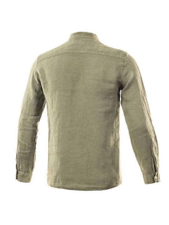 Langarm Herrenbluse Khaki