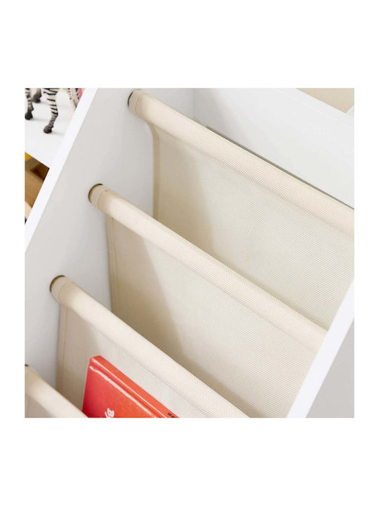 Bibliotecă pardoseală Lemn Alb 80x40x80cm