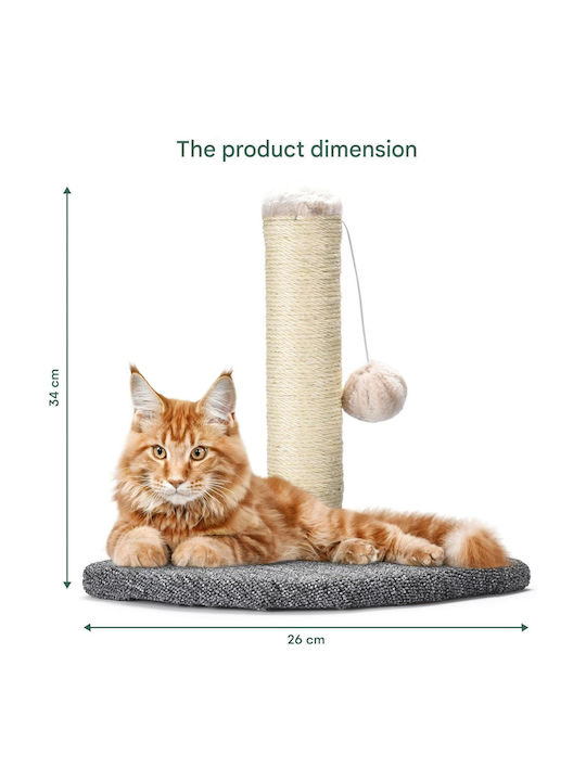 Post Cats Fluffy Ball Toy Pfotenolymp Ονυχοδρόμιο Μπεζ 34x26εκ.