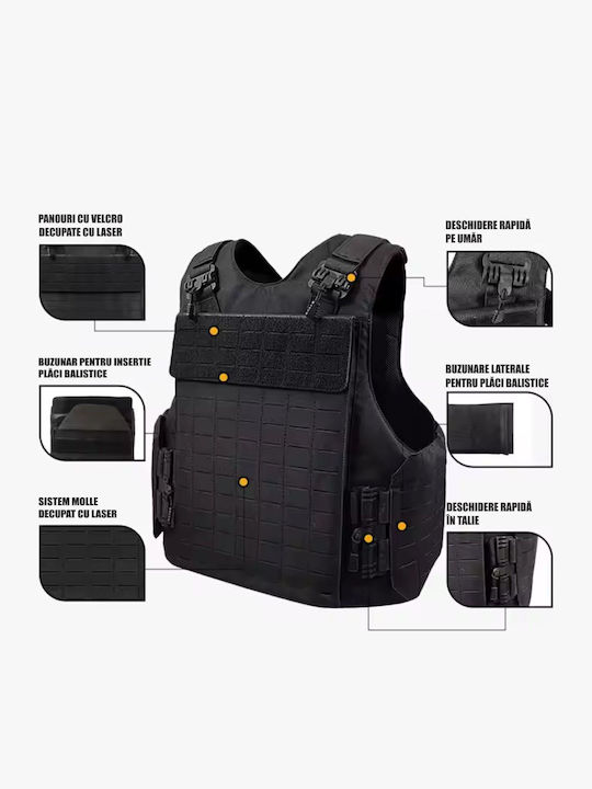 Γilet de luptă Black