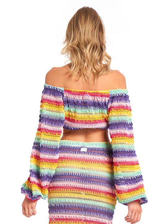 Γυναικείο Crop Top Off-Shoulder Multi