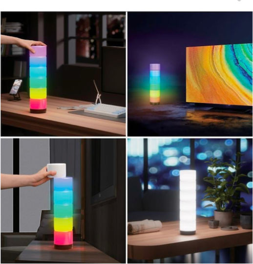 Διακοσμητικό Φωτιστικό LED RGB 6τμχ 10x6.4εκ.